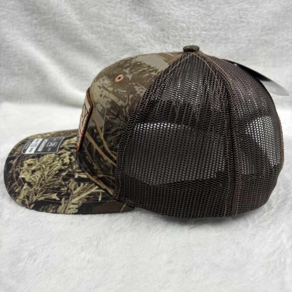 Richardson 112 Trucker Hat Legacy Truck Sales Realtree Camo Snapback Brown NEW - Picture 4 of 11